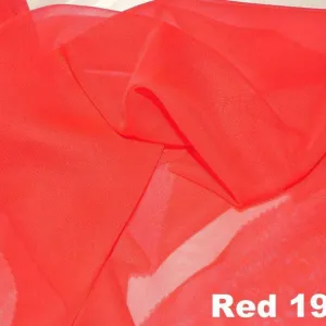 Chiffon Wholesale Fabric in Red 1900