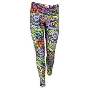 Chris Dyer Rainbow Serpent Red Yoga Pants