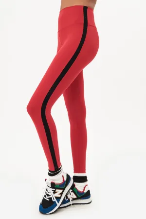 Clare High Waist Techflex 7/8, Pirate Red/Black