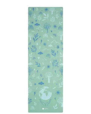 Combo Yoga Mat - 2-in-1 (Mat   Towel) - Earth Green