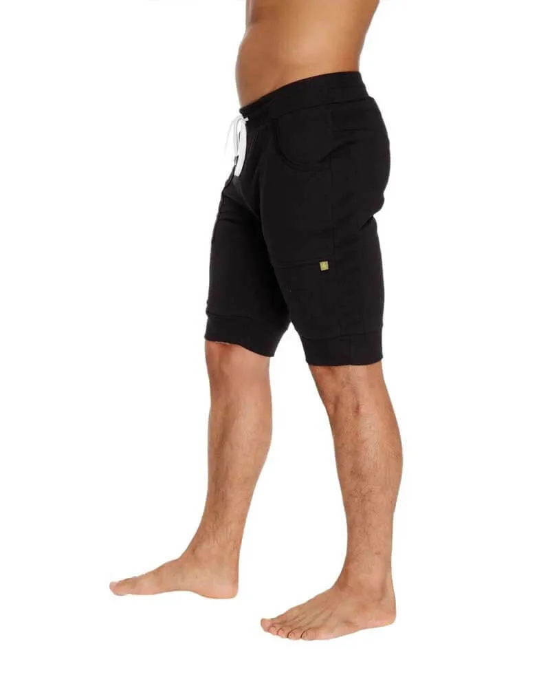 Cuffed Yoga Short (Black)