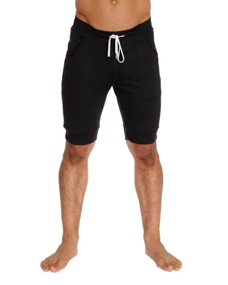 Cuffed Yoga Short (Black)