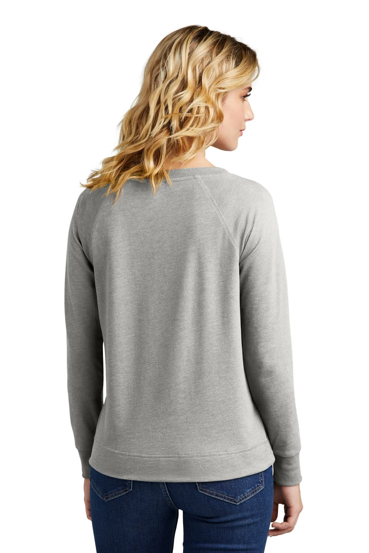 District Women's Featherweight French Terry Long Sleeve Crewneck DT672