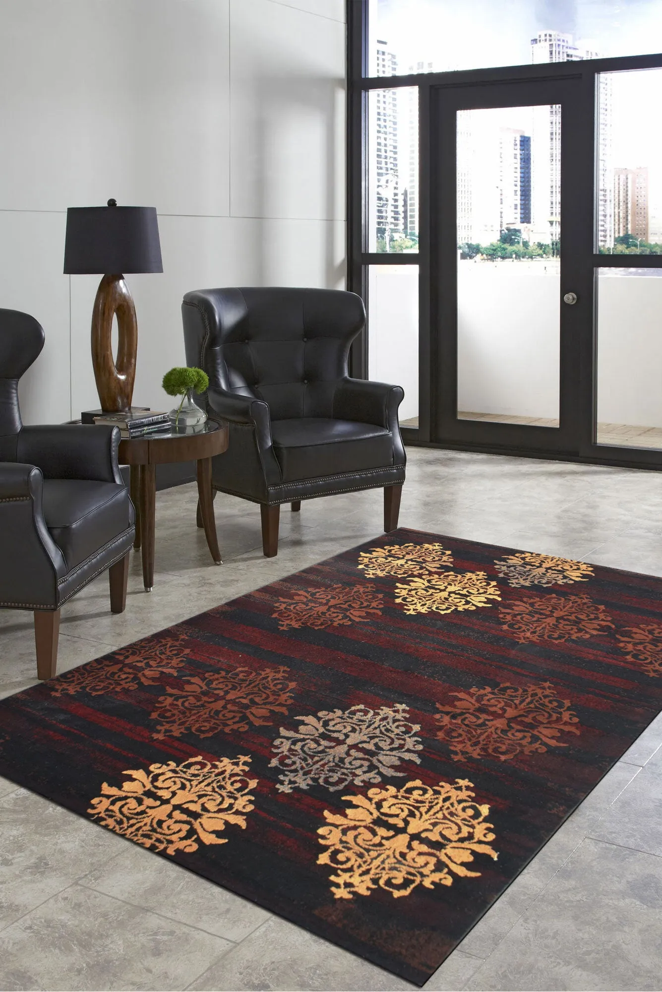 Ellie Contemporary Rug - 108 Black