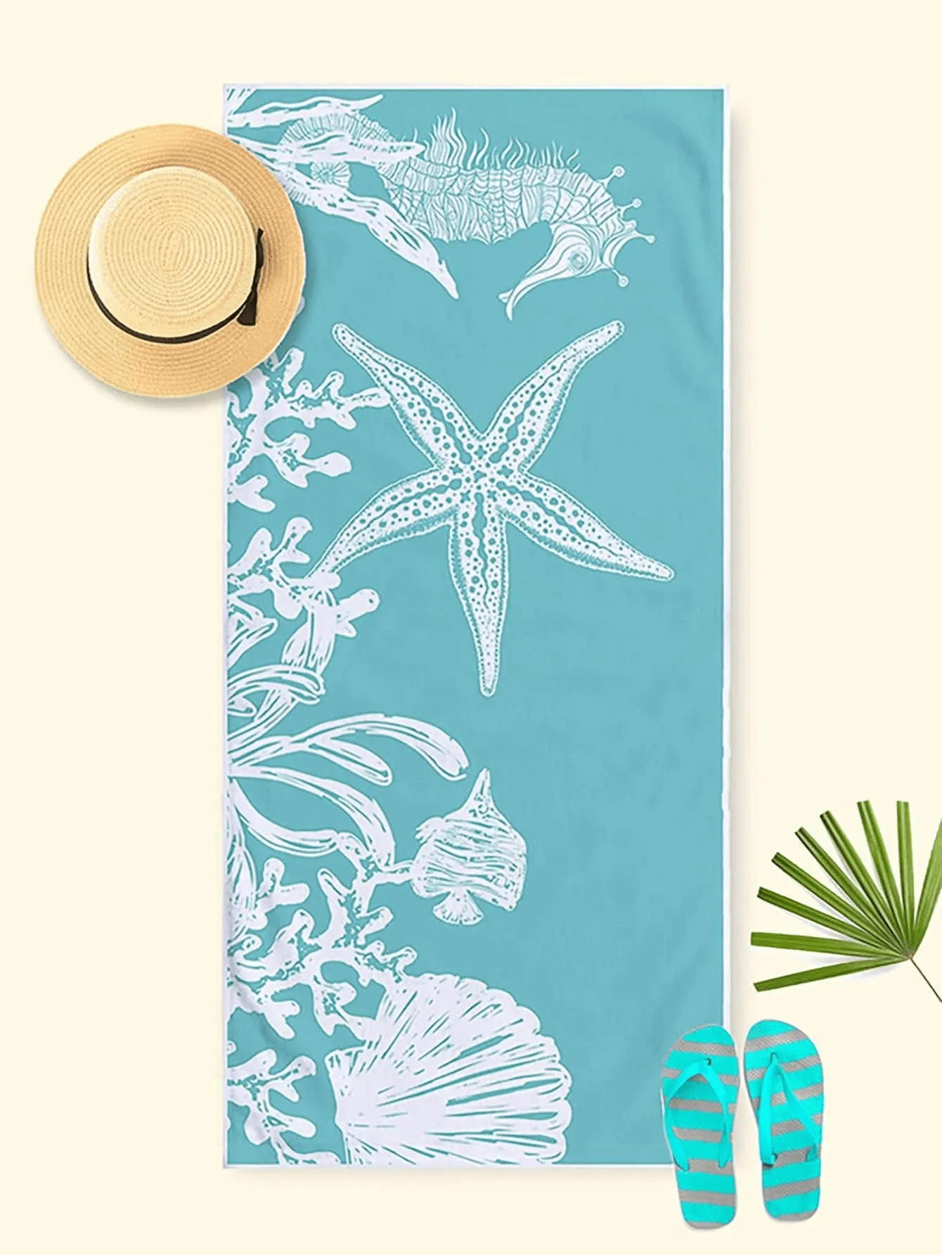 Extra Large Beach Towel - Ultra-Soft Microfiber, Quick-Dry & Sand-Free, Perfect For Travel, Yoga, Camping & Pool Parties