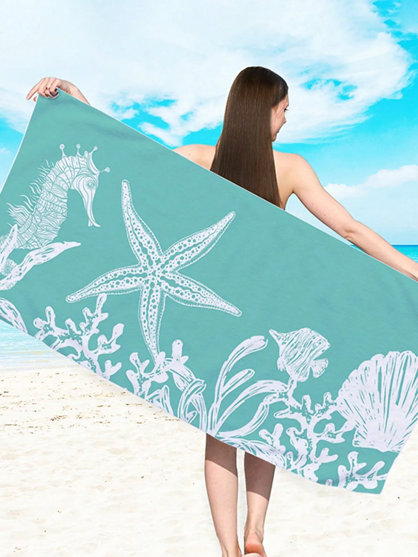 Extra Large Beach Towel - Ultra-Soft Microfiber, Quick-Dry & Sand-Free, Perfect For Travel, Yoga, Camping & Pool Parties