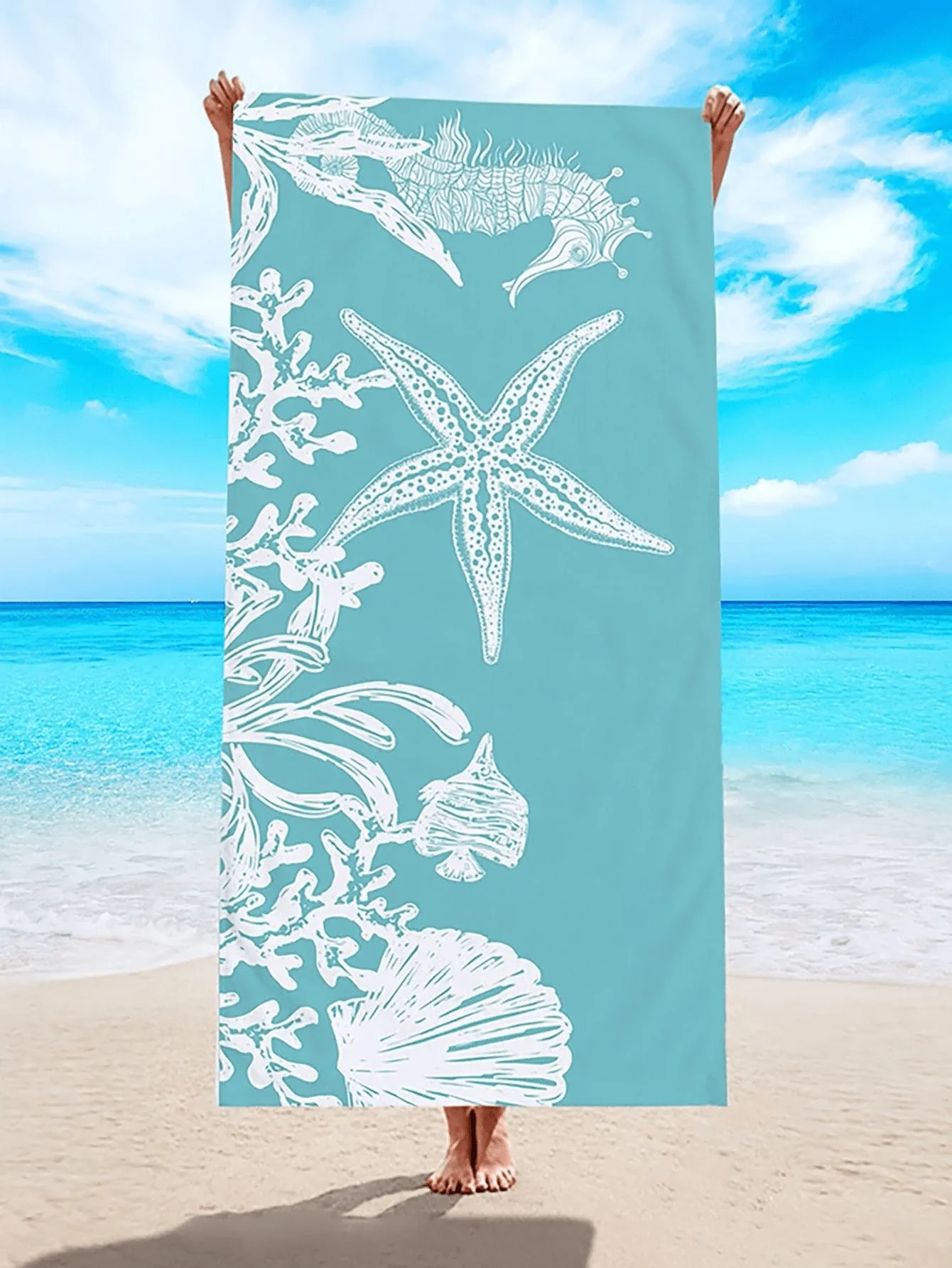 Extra Large Beach Towel - Ultra-Soft Microfiber, Quick-Dry & Sand-Free, Perfect For Travel, Yoga, Camping & Pool Parties