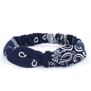 Hot Leathers HRJ1004 Paisley Navy Headband