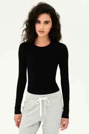 Loren Seamless L/S Tee Black