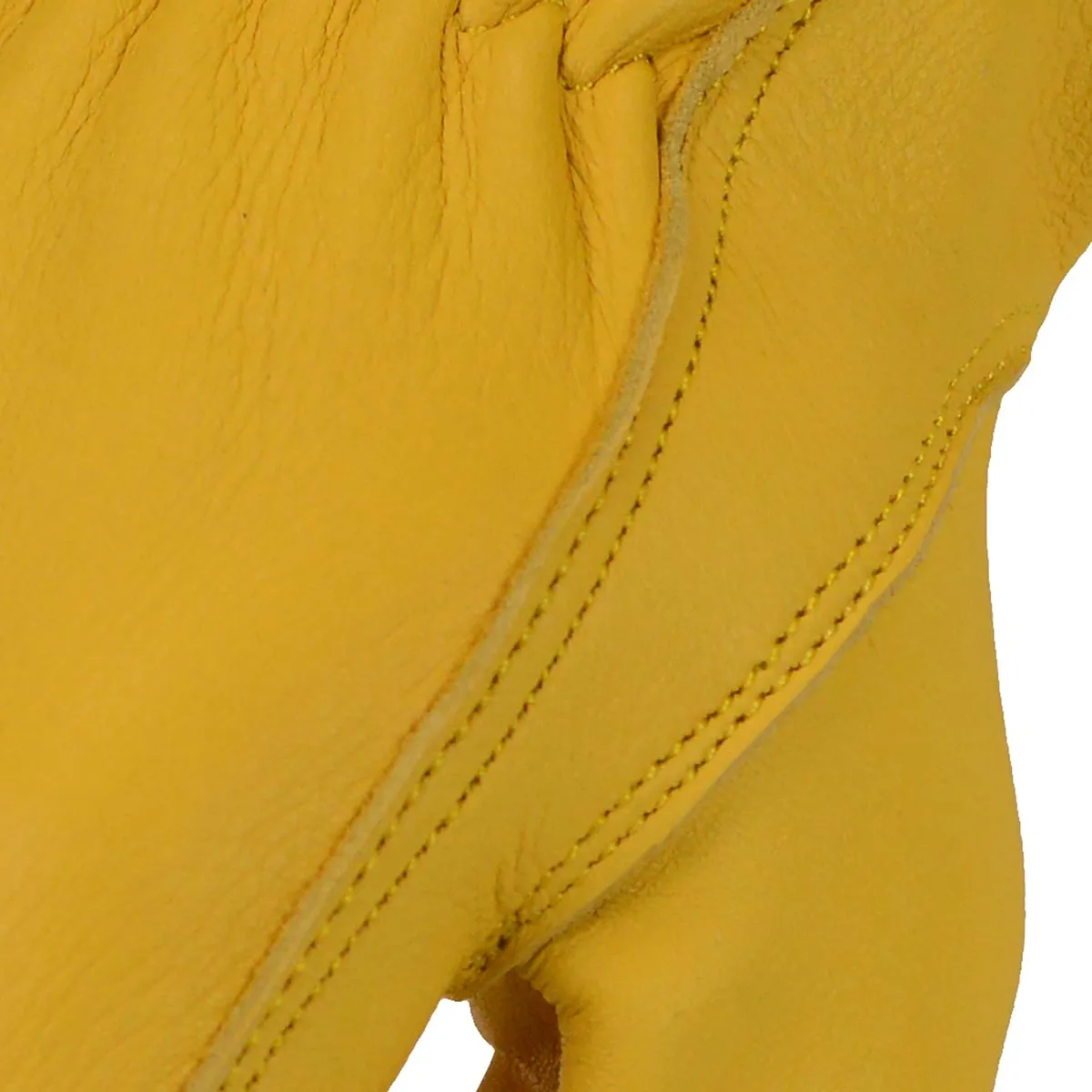 M-Boss Motorcycle Apparel BOS37550 Men's Yellow Full Grain Deerskin