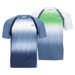 Men`s Spray Gradient Printed Tennis Crew