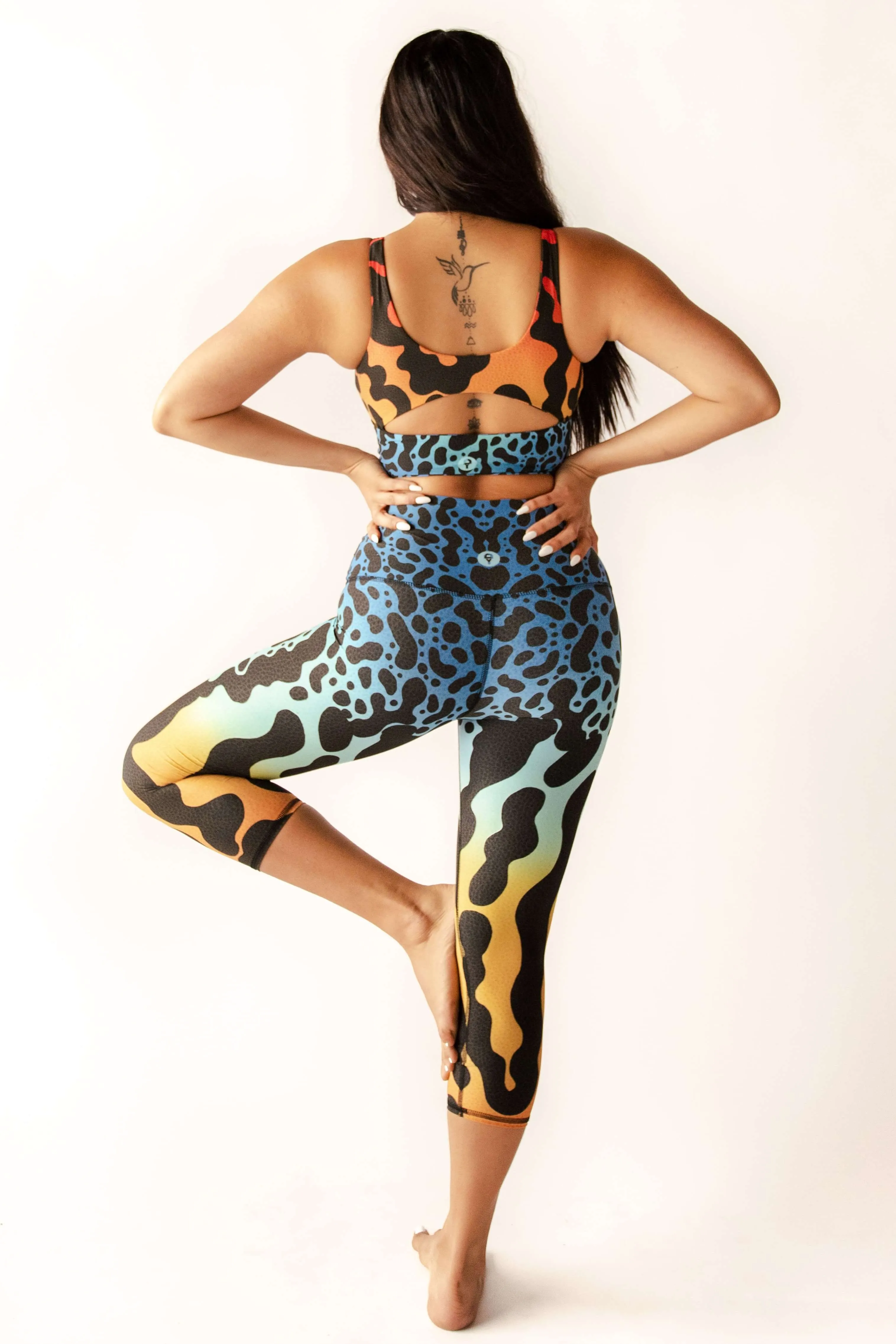 Natures Poison Printed Yoga Crops