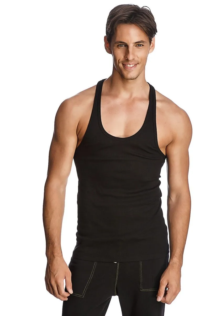 Racer-back Yoga Tank (Black) by 4-rth