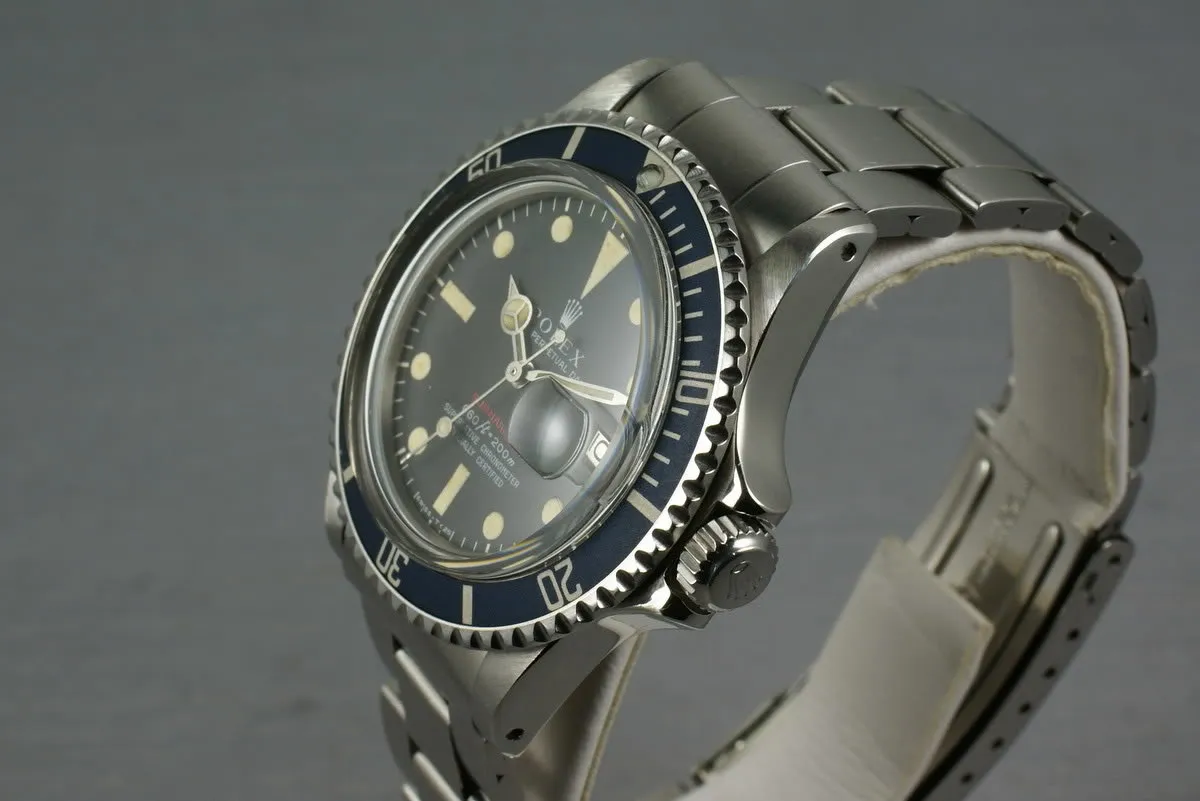 Rolex Red Submariner  1680 Blue Hue Insert