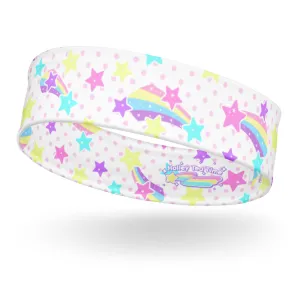 Starry Party White Stretchable Headband