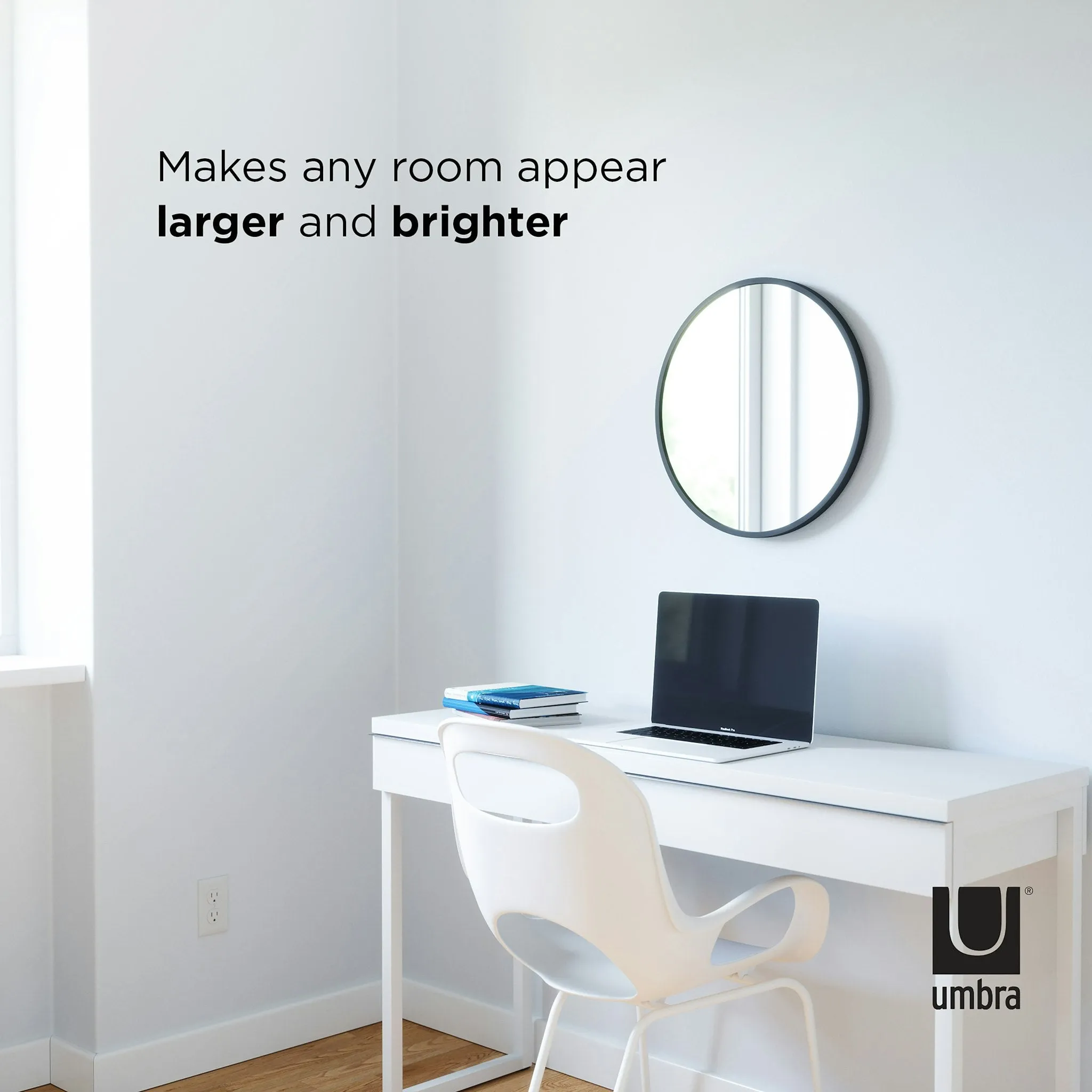 Umbra Hub Mirror Black 45cm